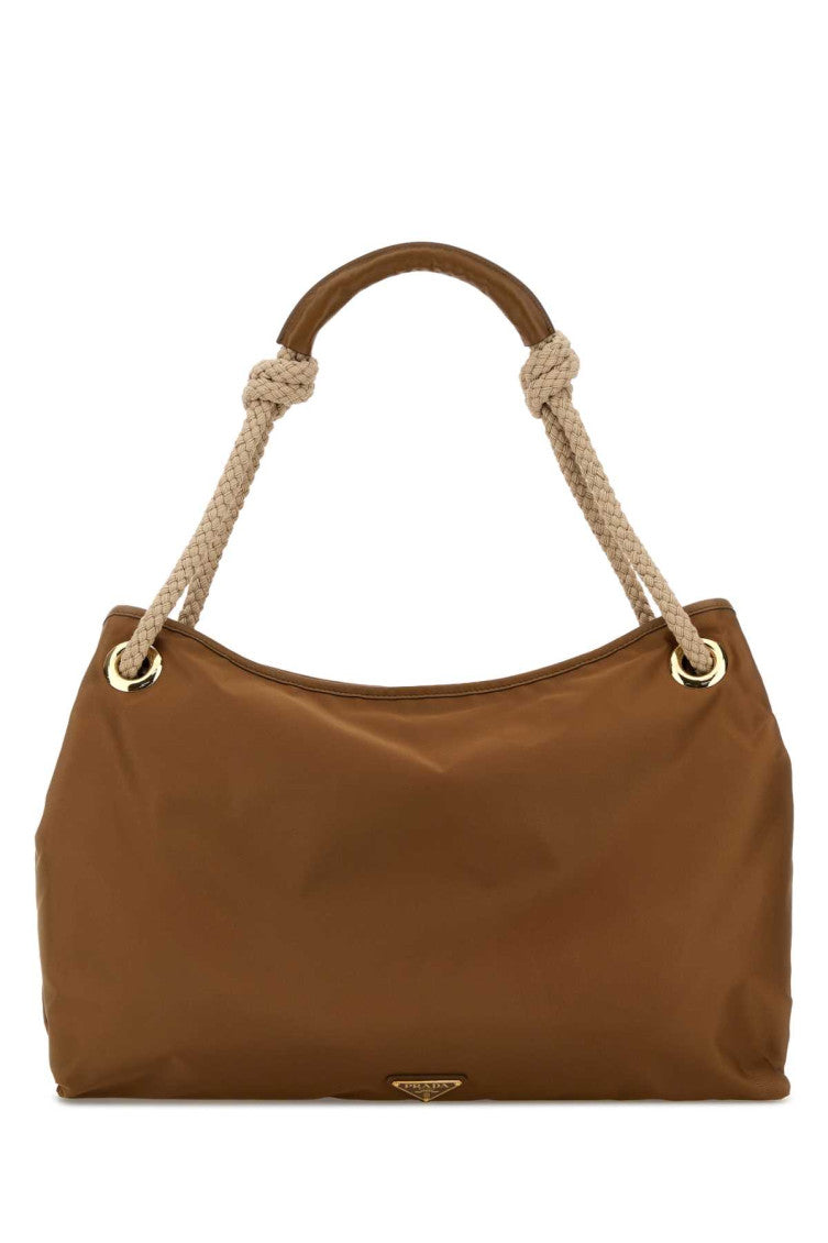 Brown Logo Large Shoulder Bag 1