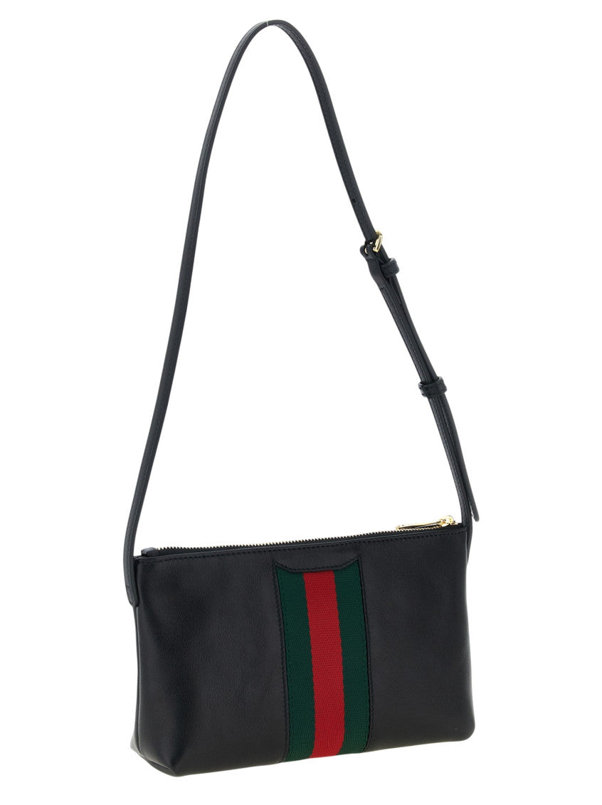 Black Horsebit Web Small Shoulder Bag 2