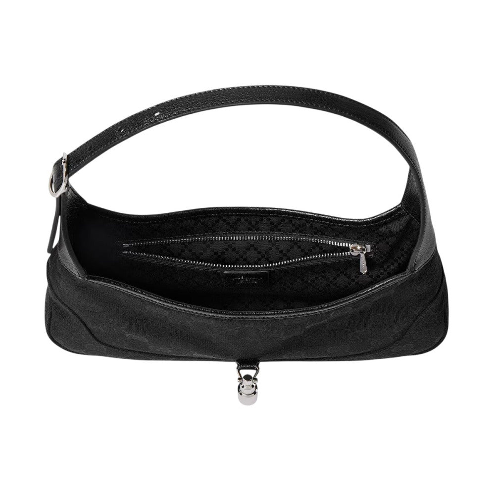 Black Jackie Slim Medium Shoulder Bag 4