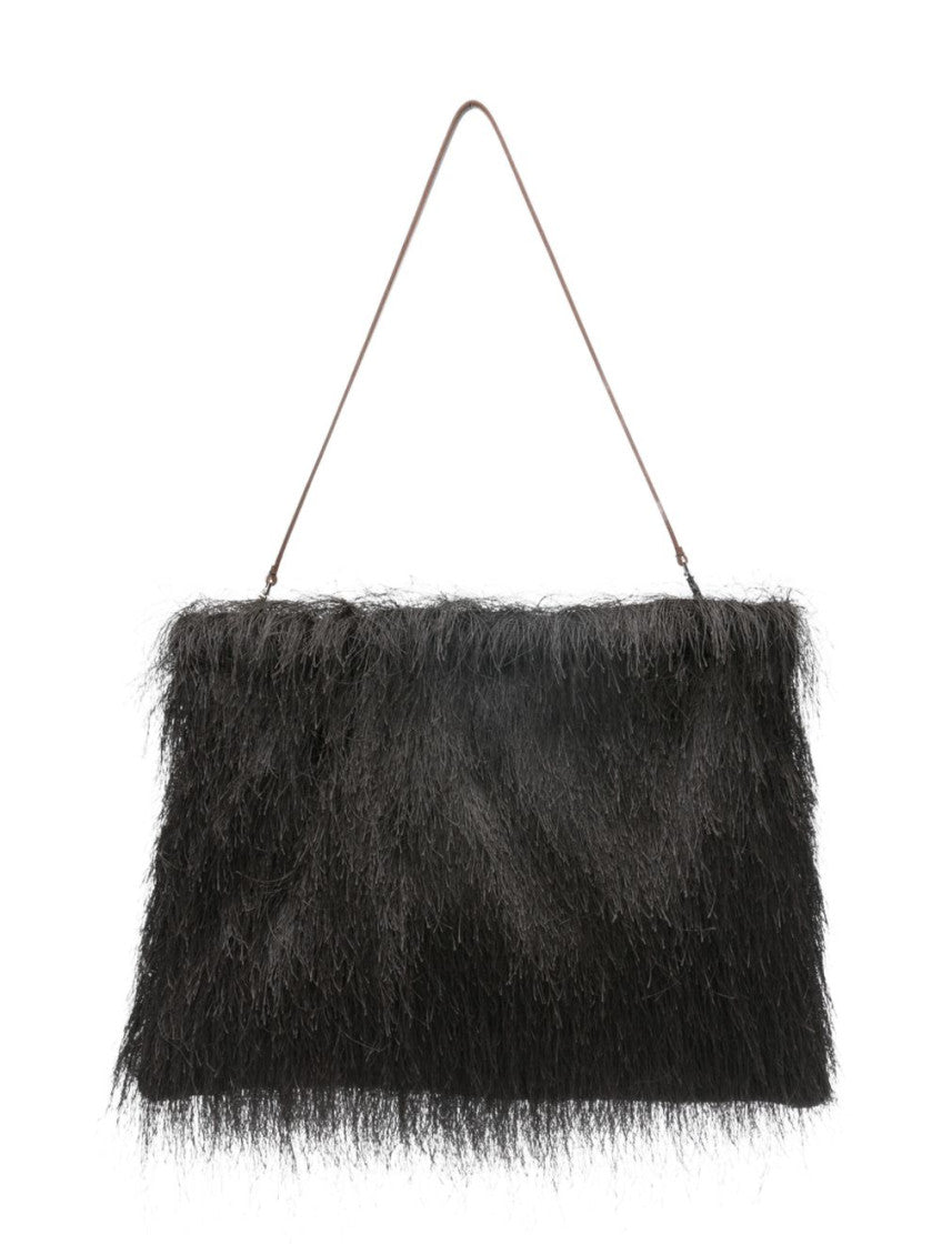 Dark Brown Maxi Large Shoulder Bag 1
