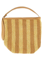 Beige Striped Large Hobo 1