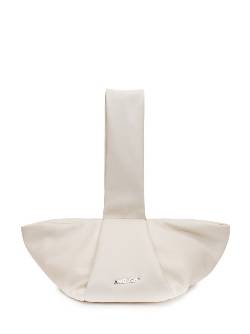 White Twist Knot Clutch 1