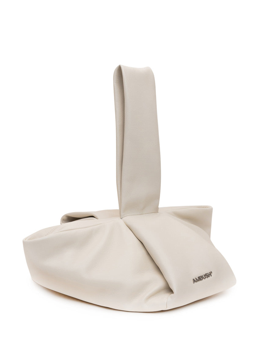 White Twist Knot Clutch 2