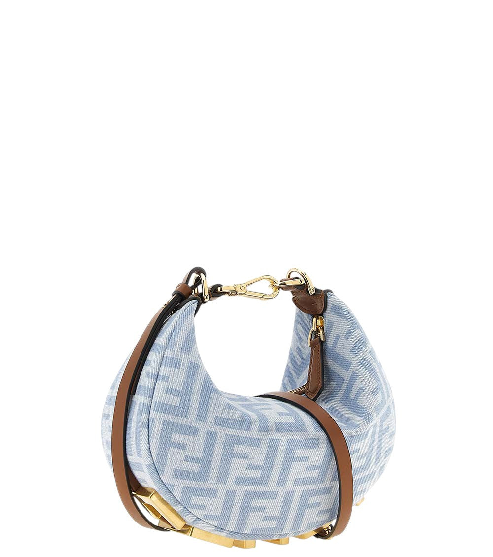 Light Blue FF Mini Crossbody Bag 2