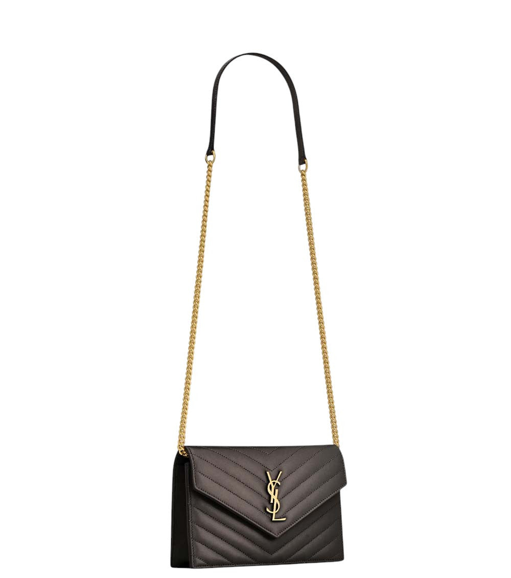 Grey Cassandre Mini Crossbody Bag 2