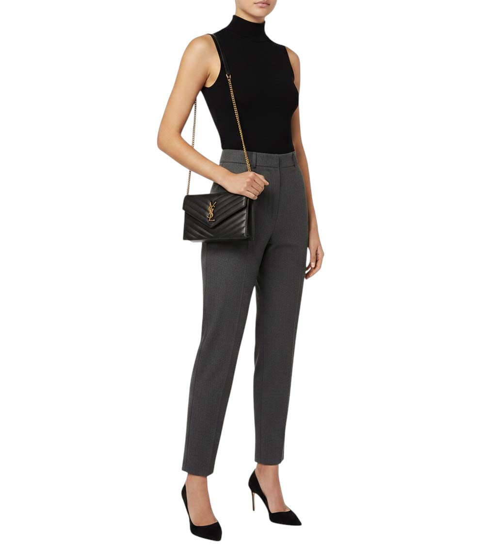 Grey Cassandre Mini Crossbody Bag 5
