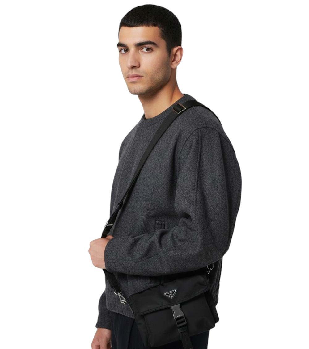 Black Logo Mini Crossbody Bag 4