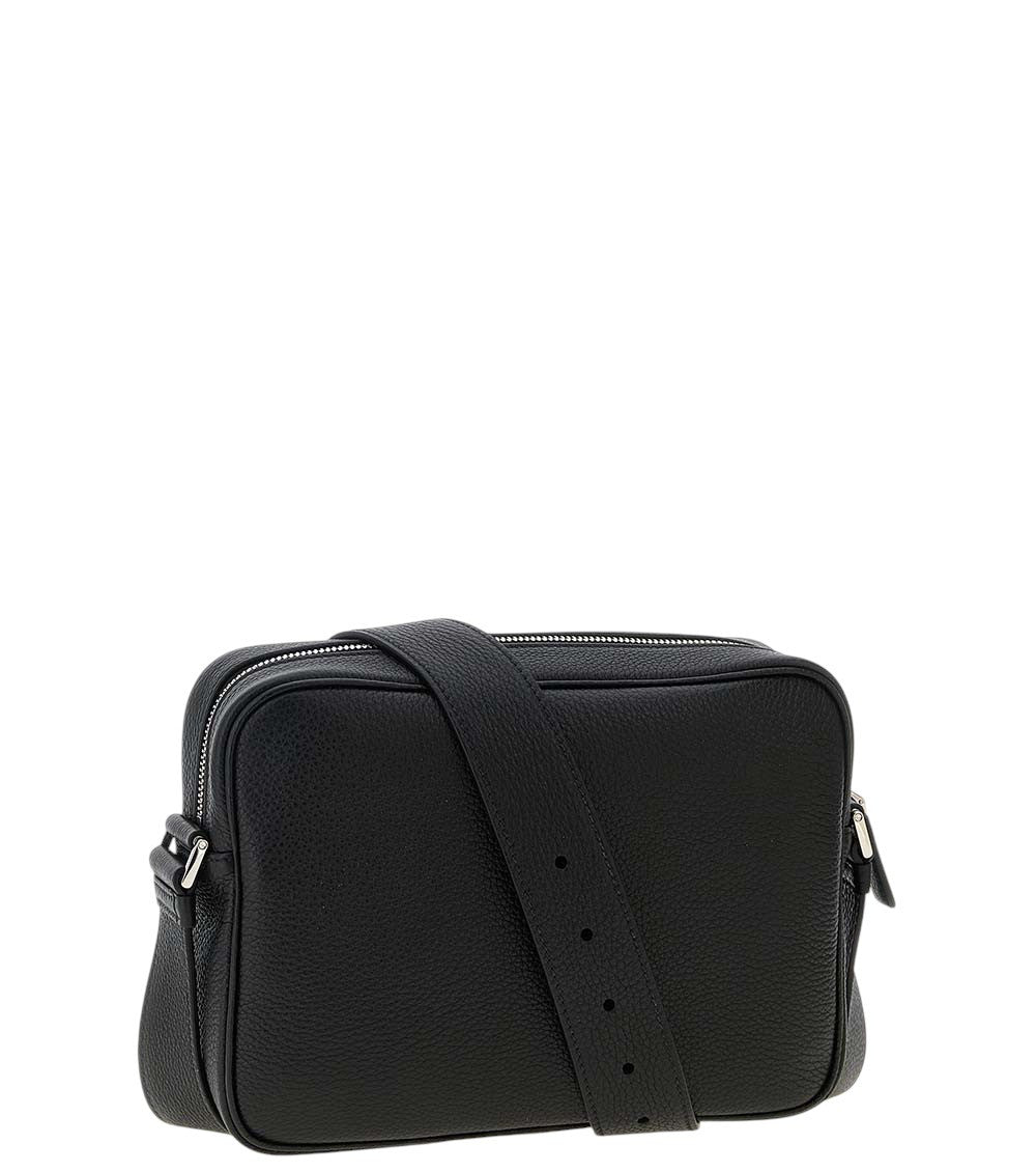 Black Logo Medium Messenger Bag 2