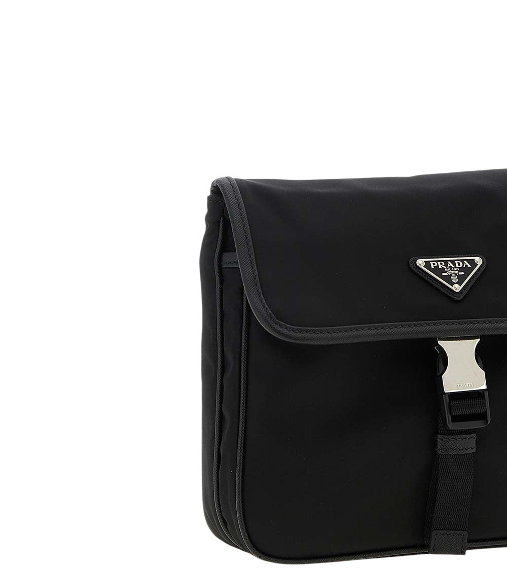 Black Logo Small Messenger Bag 3