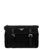 Black Logo Medium Shoulder Bag 1