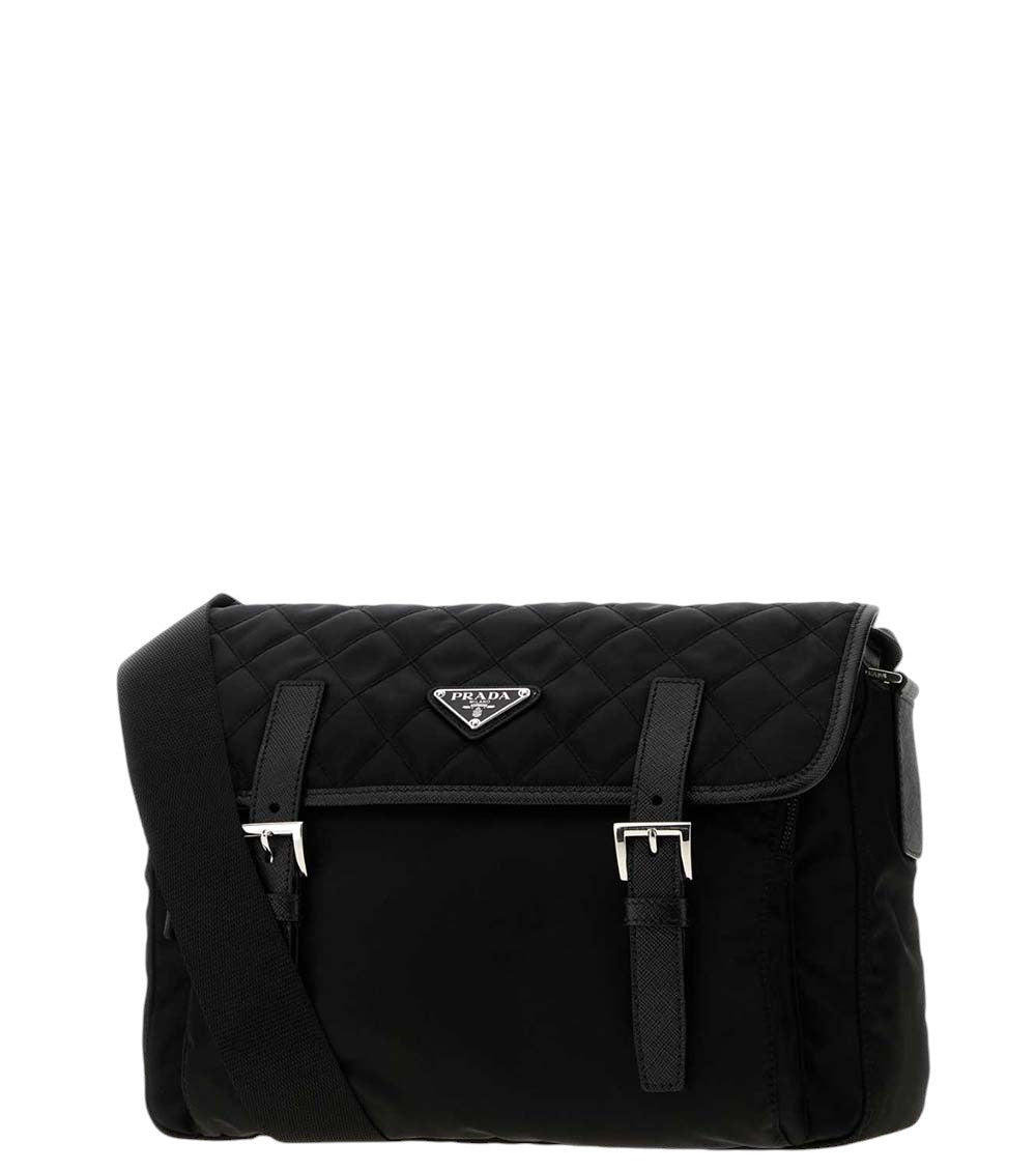 Black Logo Medium Shoulder Bag 2