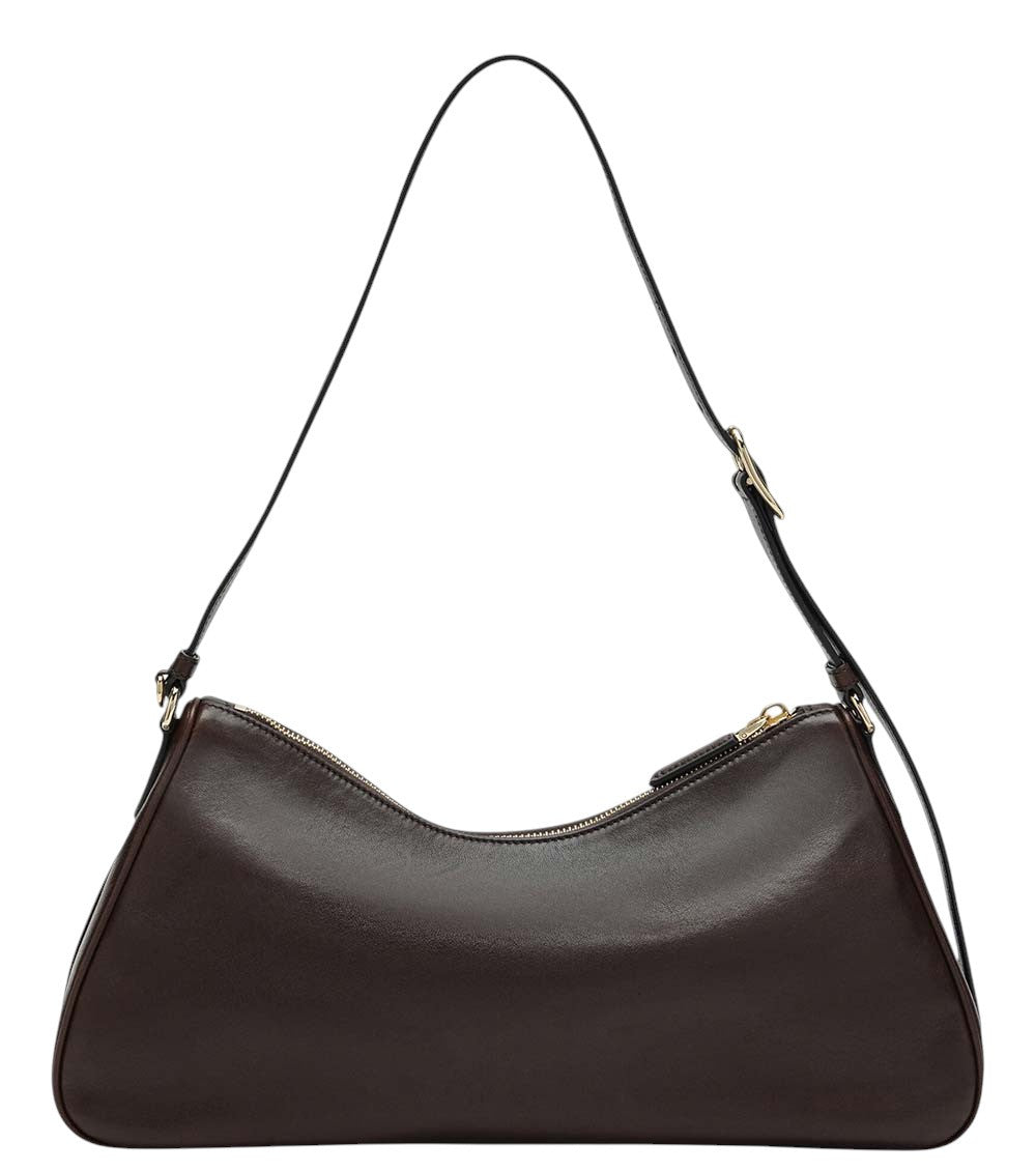 Brown Logo Large Shoulder Bag 3
