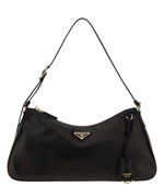 Black Logo Large Shoulder Bag 1