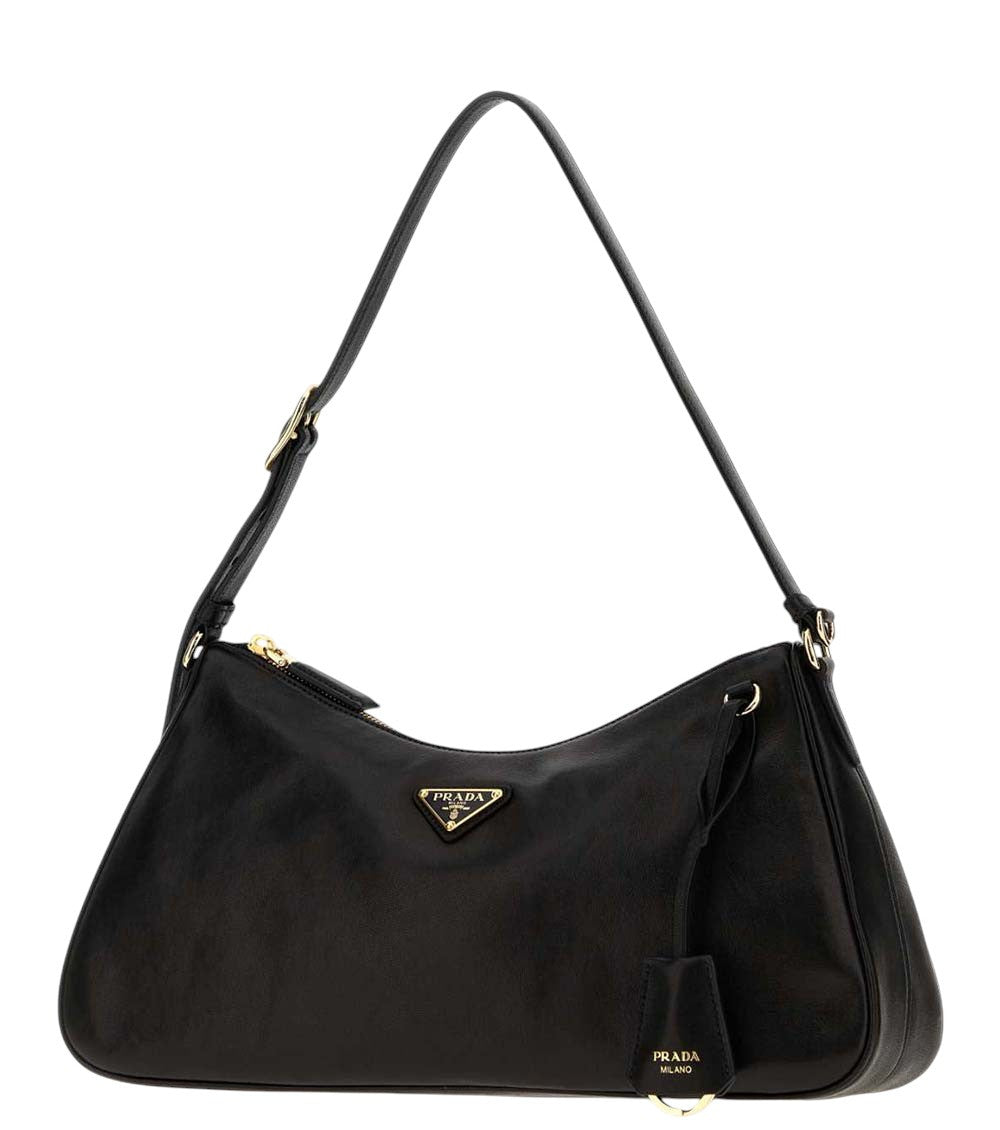 Black Logo Large Shoulder Bag 2