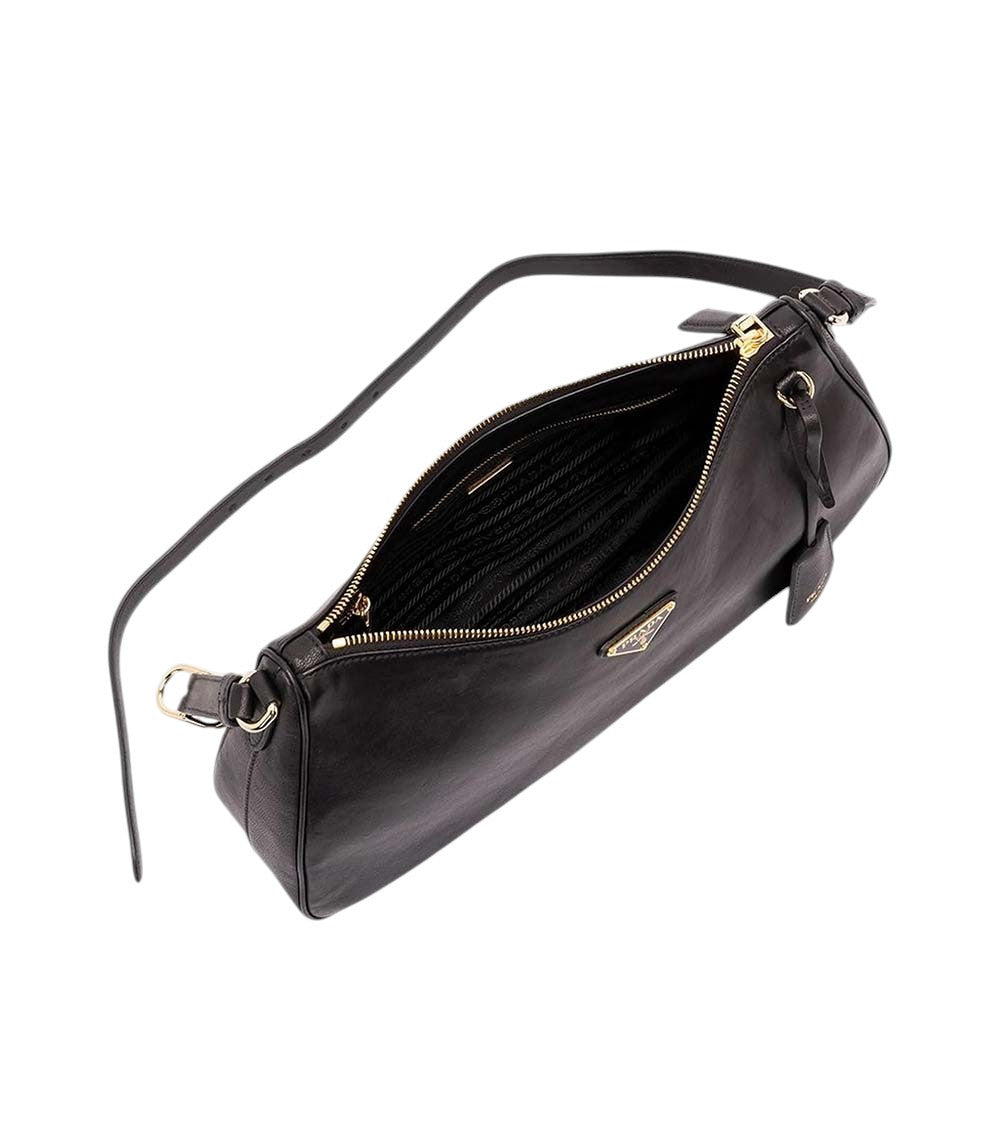 Black Logo Large Shoulder Bag 4
