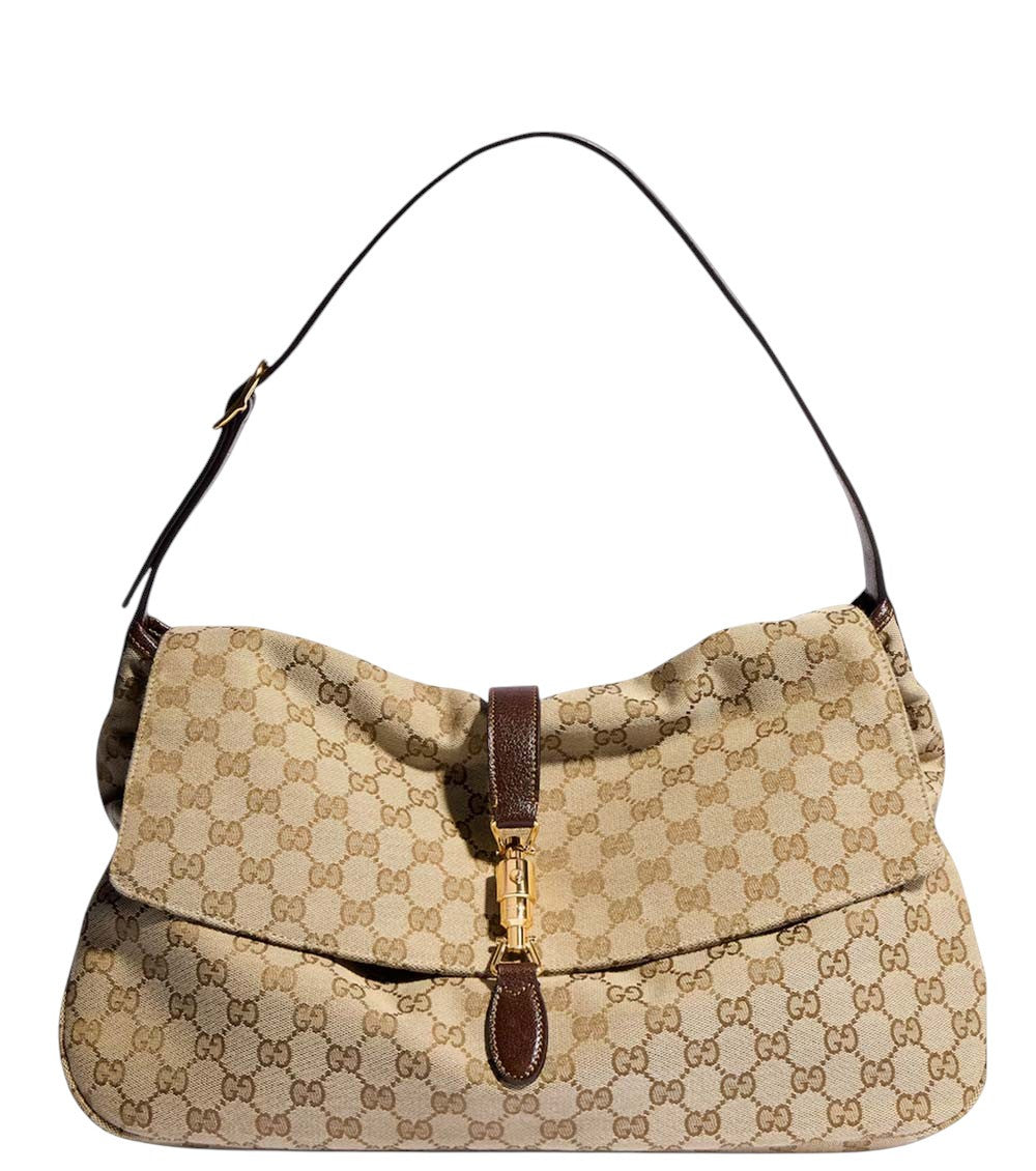 Beige Jackie Large Crossbody Bag 1