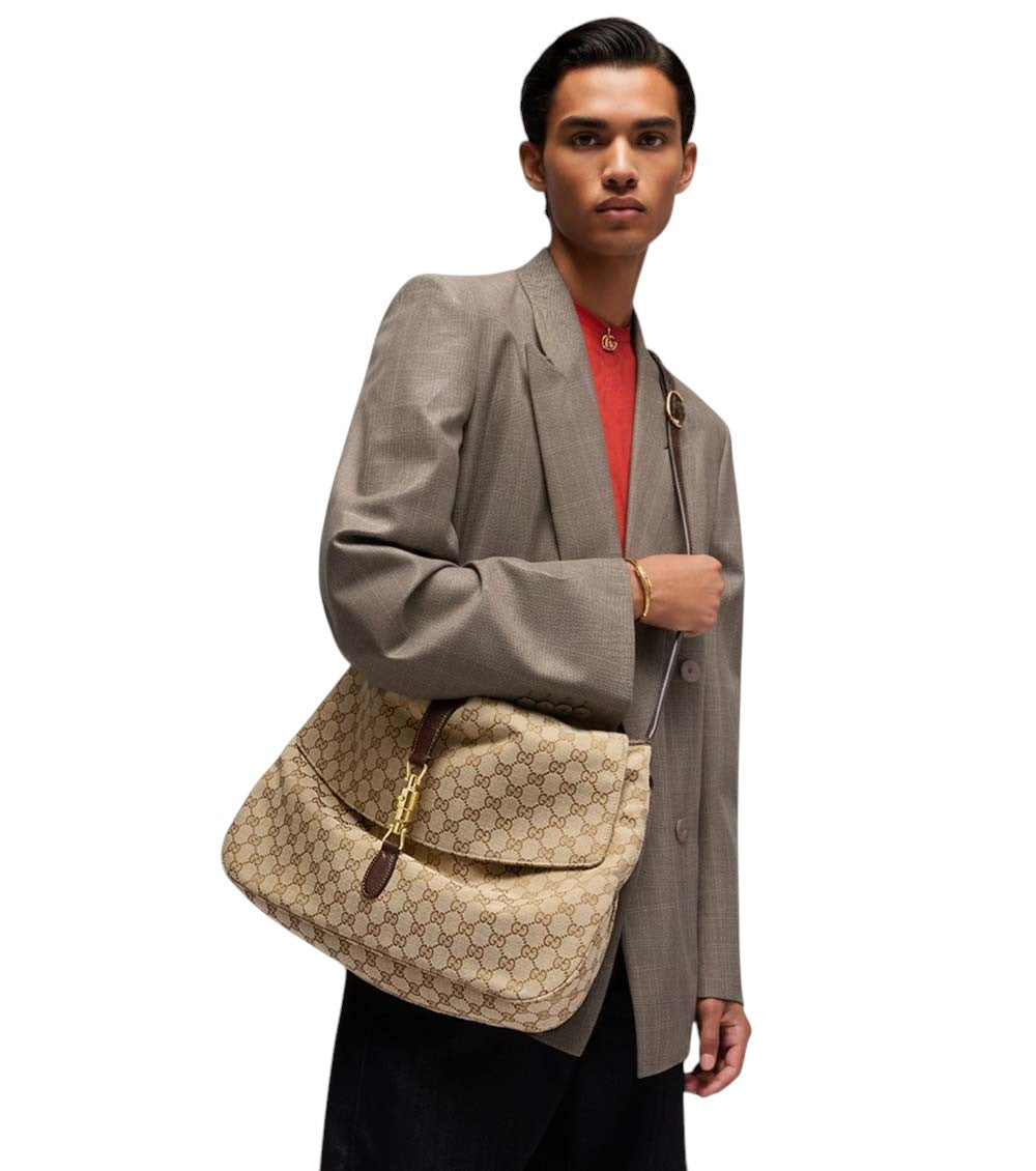 Beige Jackie Large Crossbody Bag 6