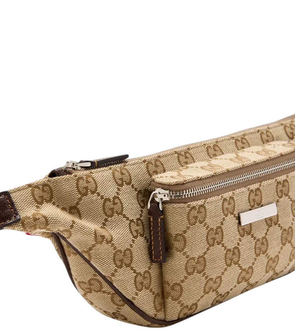 Beige Logo Small Crossbody Bag 2