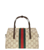 Beige GG Mini Duffle Bag 1