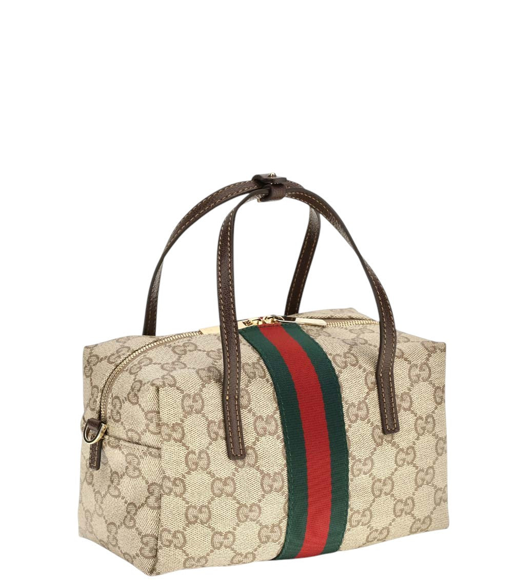 Beige GG Mini Duffle Bag 2