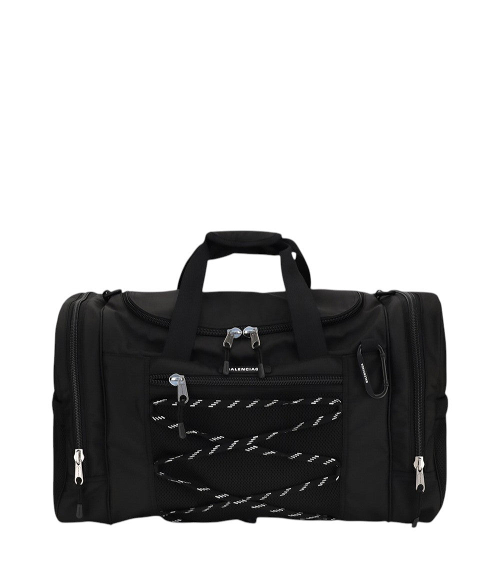 Black Logo Large Duffle Bag 1