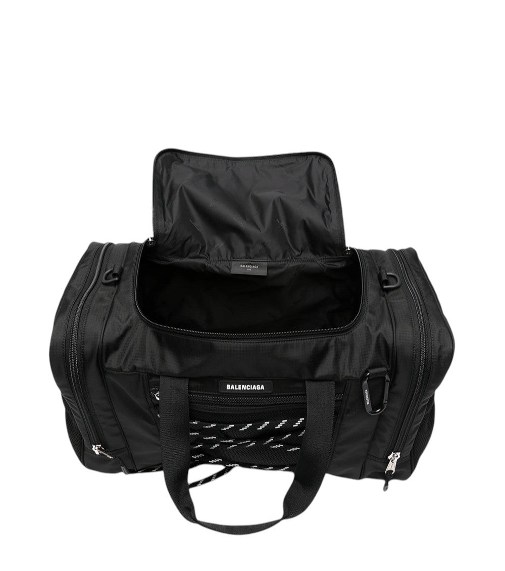 Black Logo Large Duffle Bag 4
