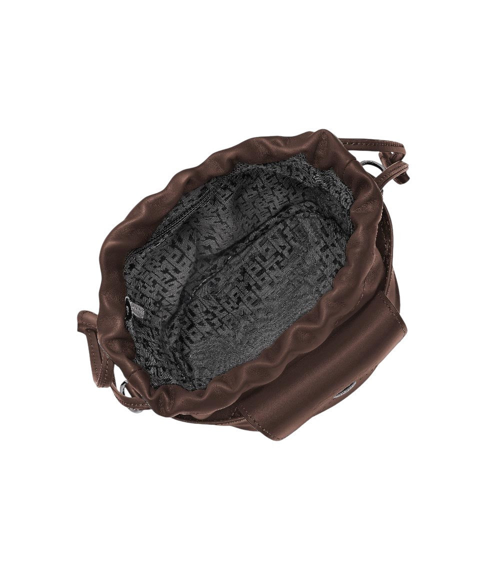 Dark Brown Le Pliage XS Bucket Bag 4