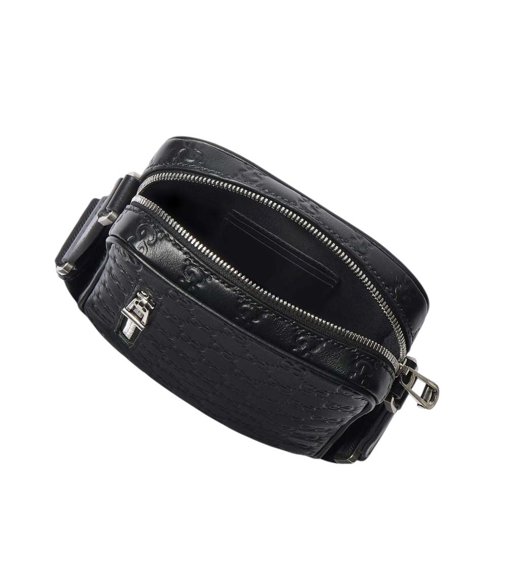 Black GG Emblem Small Crossbody Bag 3