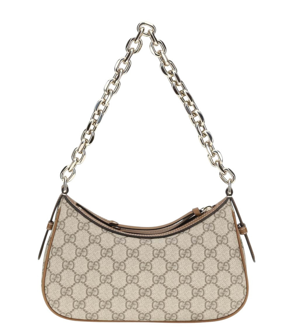 Beige GG Emblem Small Shoulder Bag 1