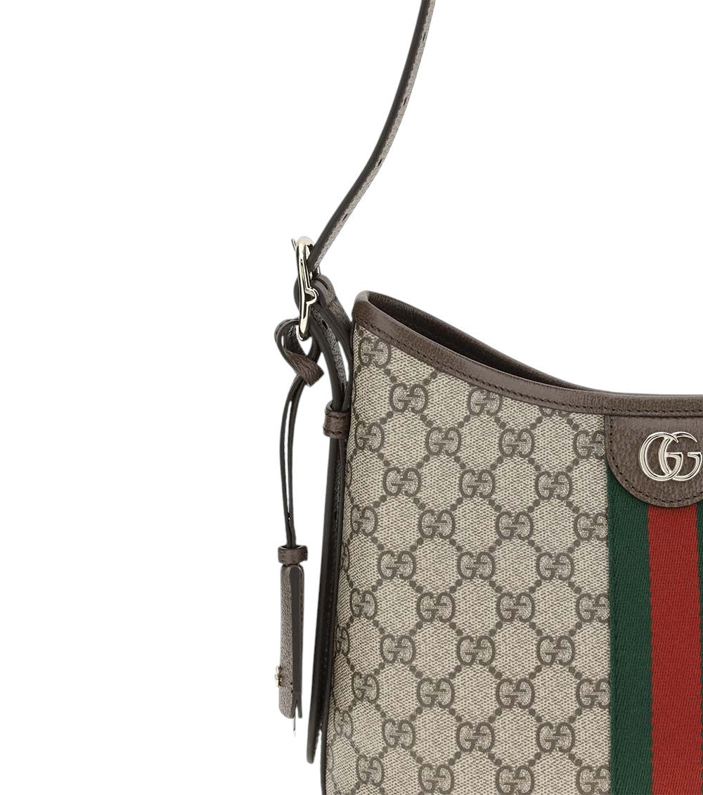 Beige Ophidia Small Shoulder Bag 3