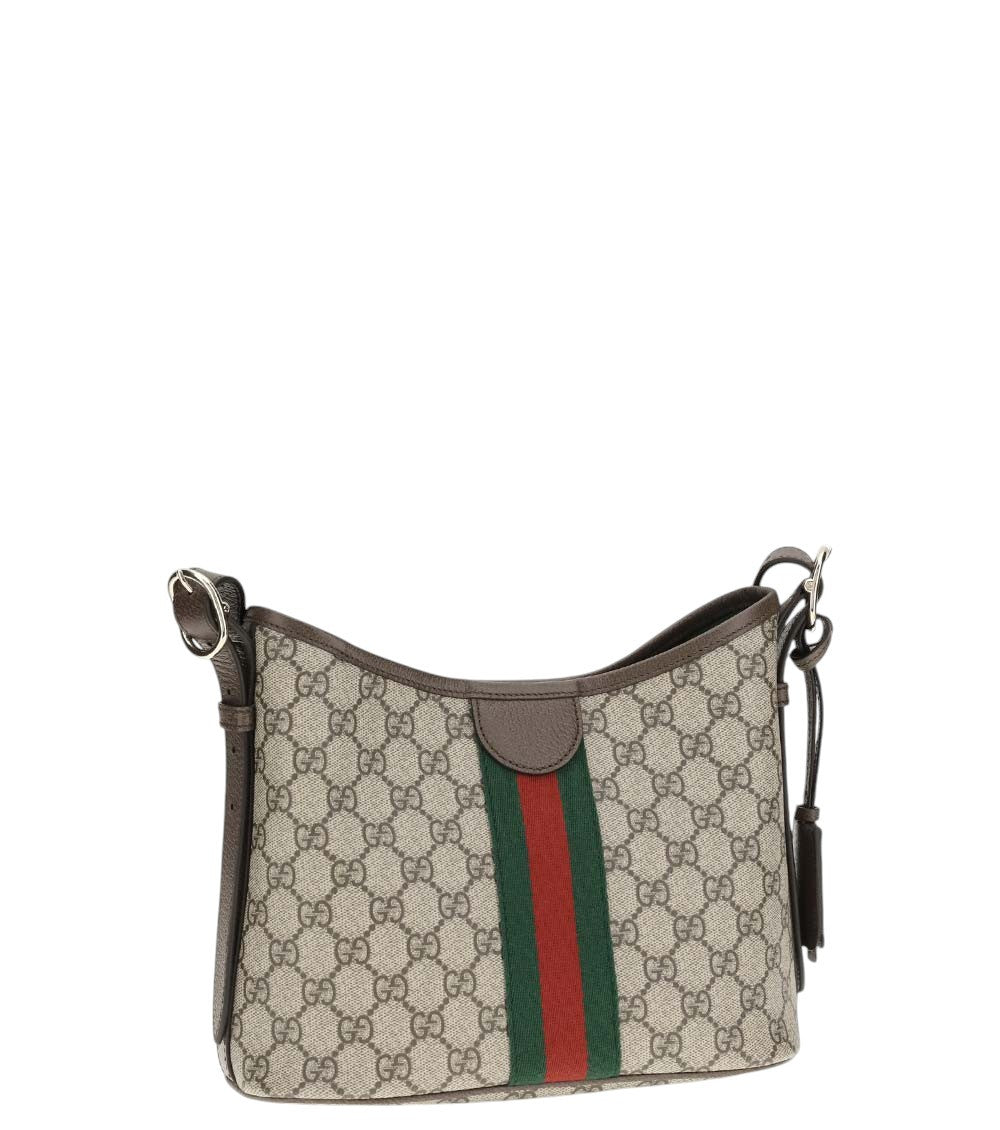 Beige Ophidia Small Shoulder Bag 4