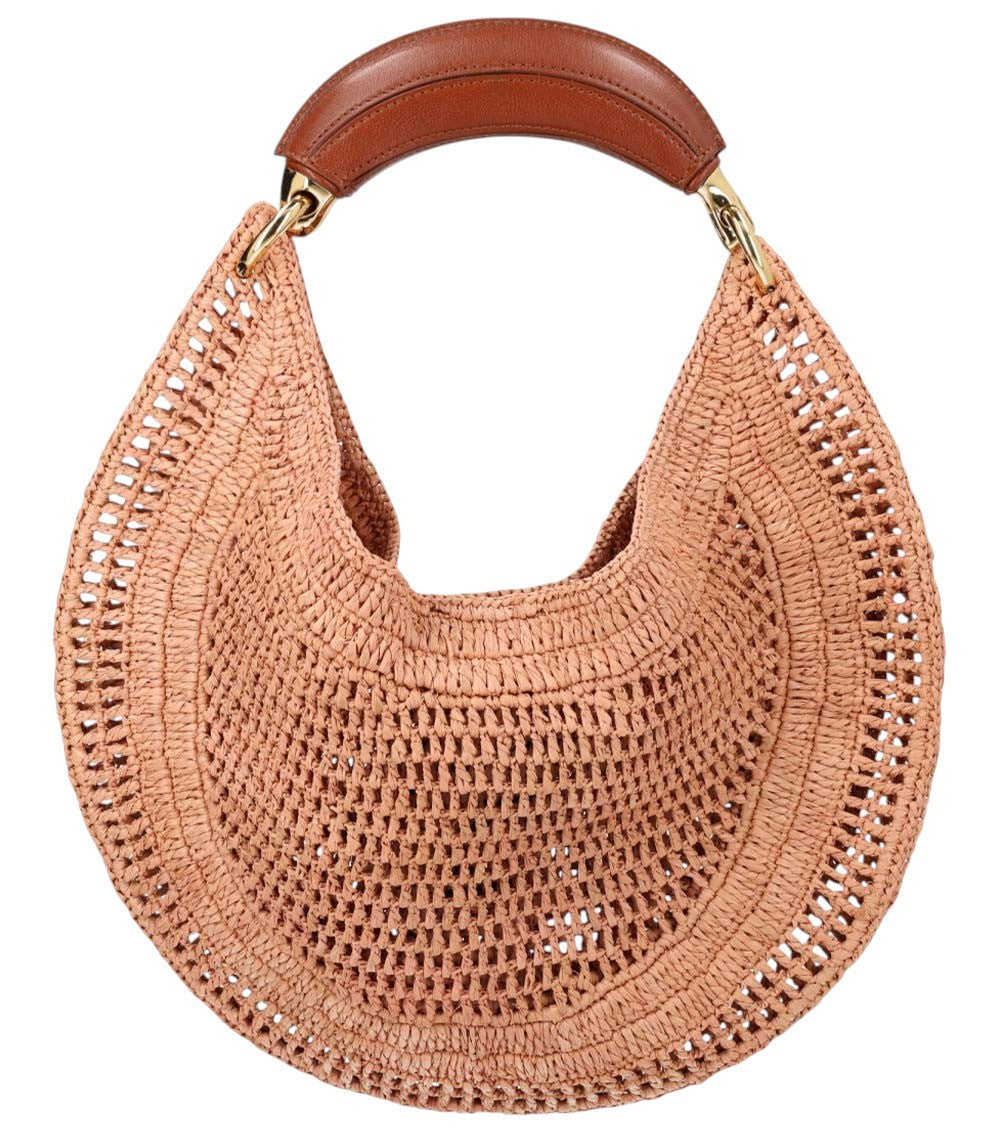 Light Pink Summer Banana Large Hobo 2