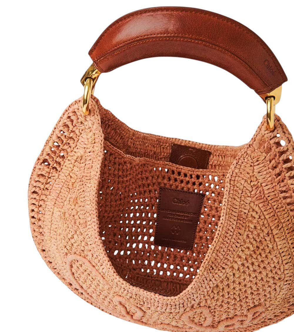 Light Pink Summer Banana Large Hobo 4