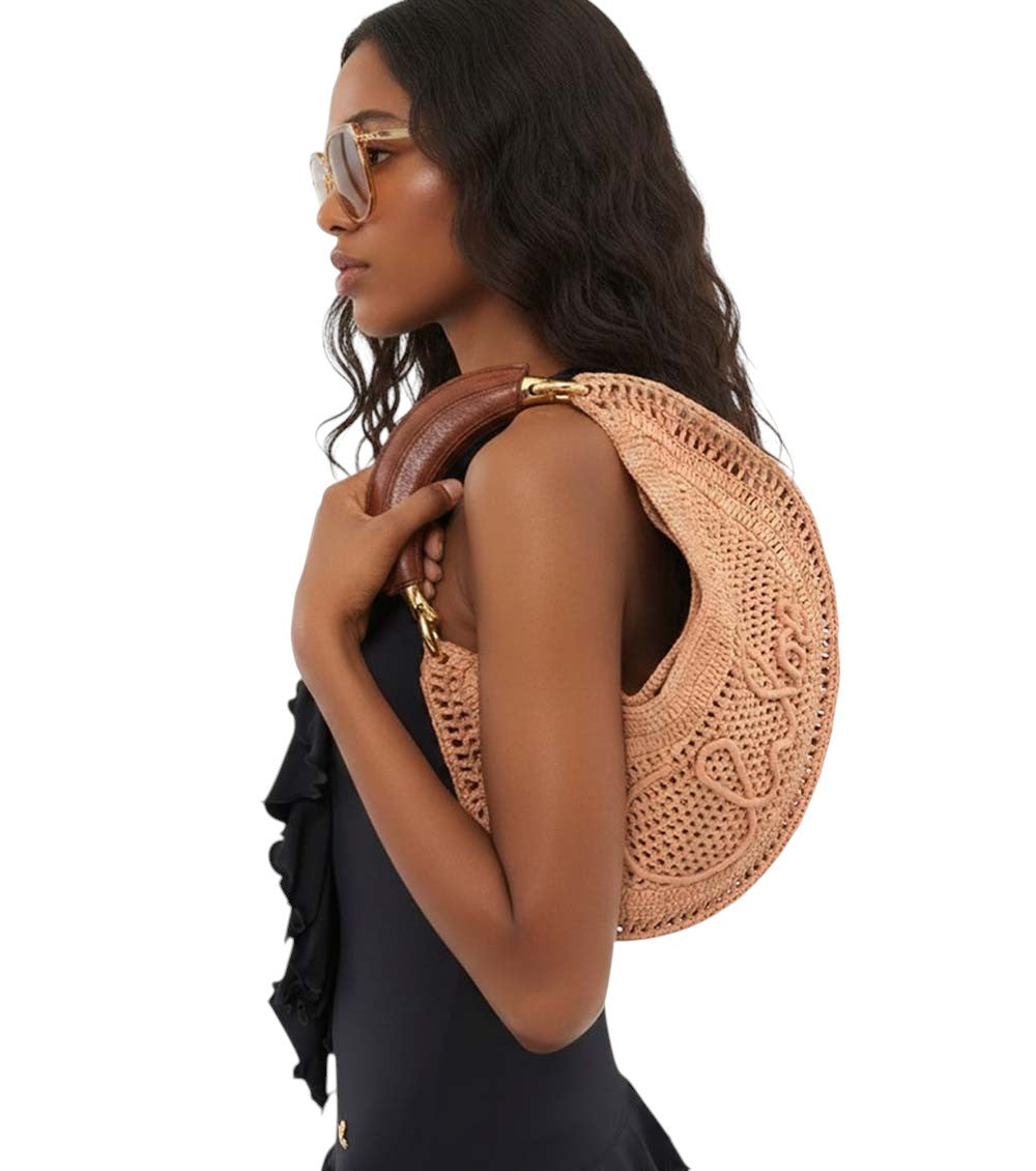 Light Pink Summer Banana Large Hobo 5