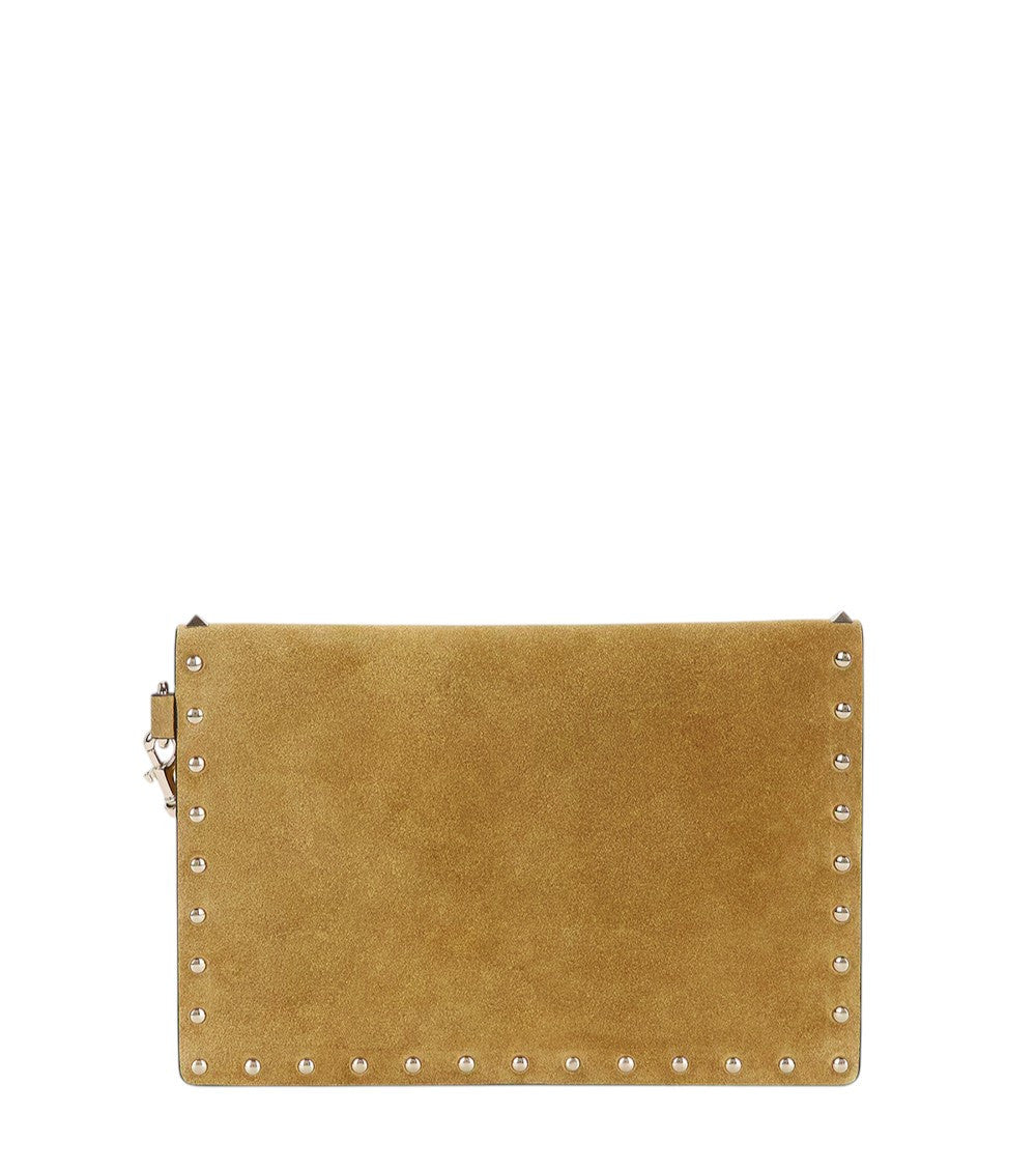 Beige Rockstud Clutch 2