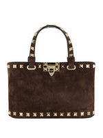Brown Rockstud Mini Satchel 1