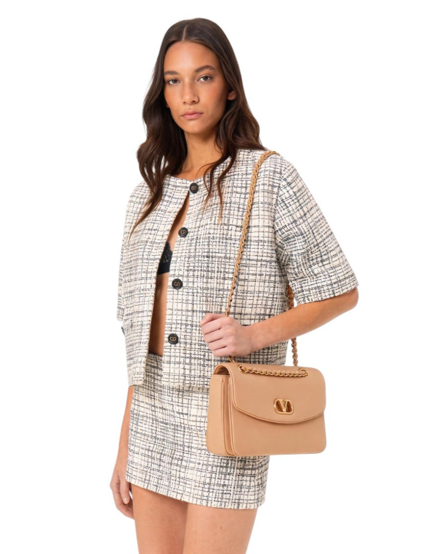 Light Pink Djuna Medium Shoulder Bag 5