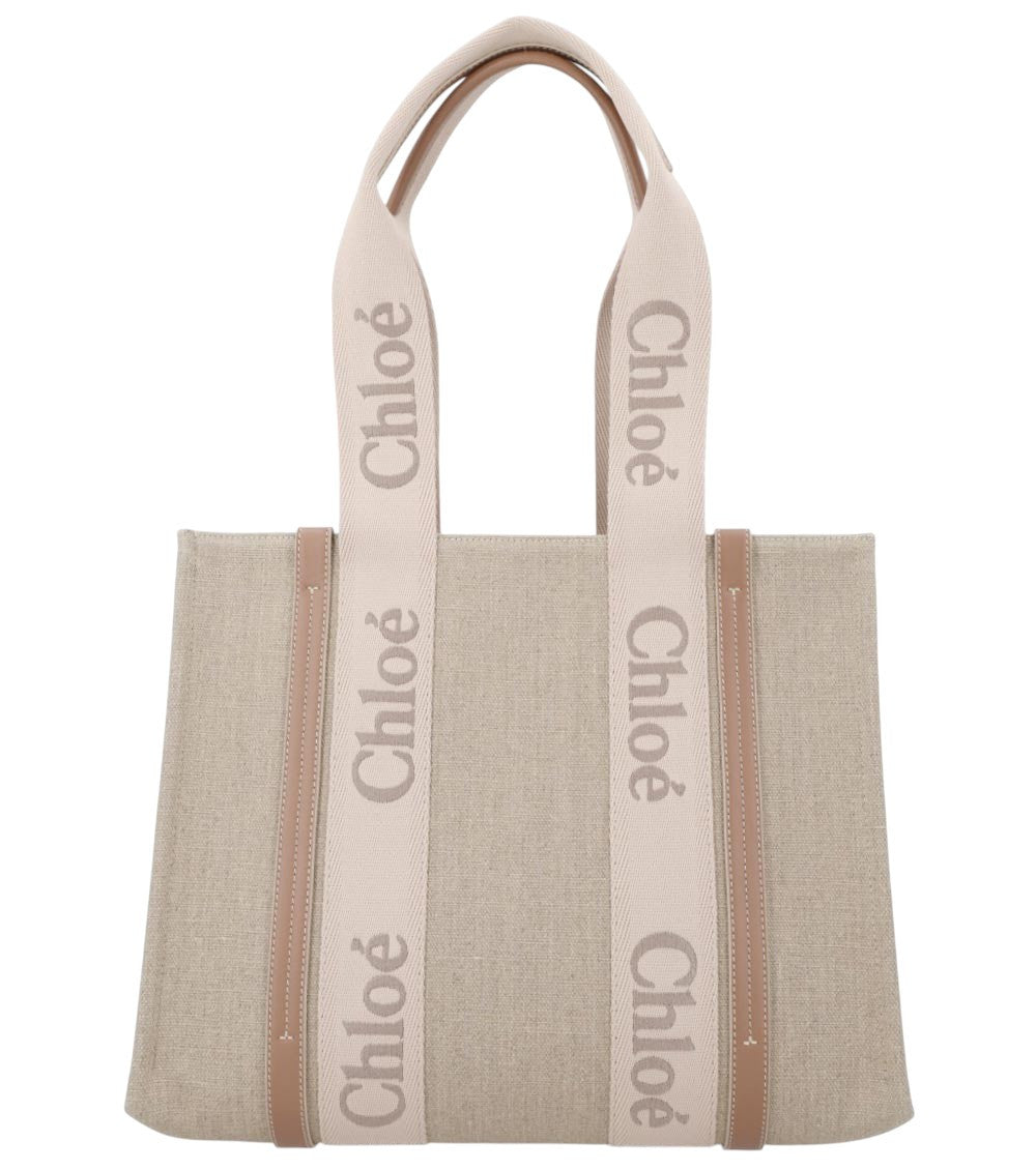 Beige Woody Large Tote 1