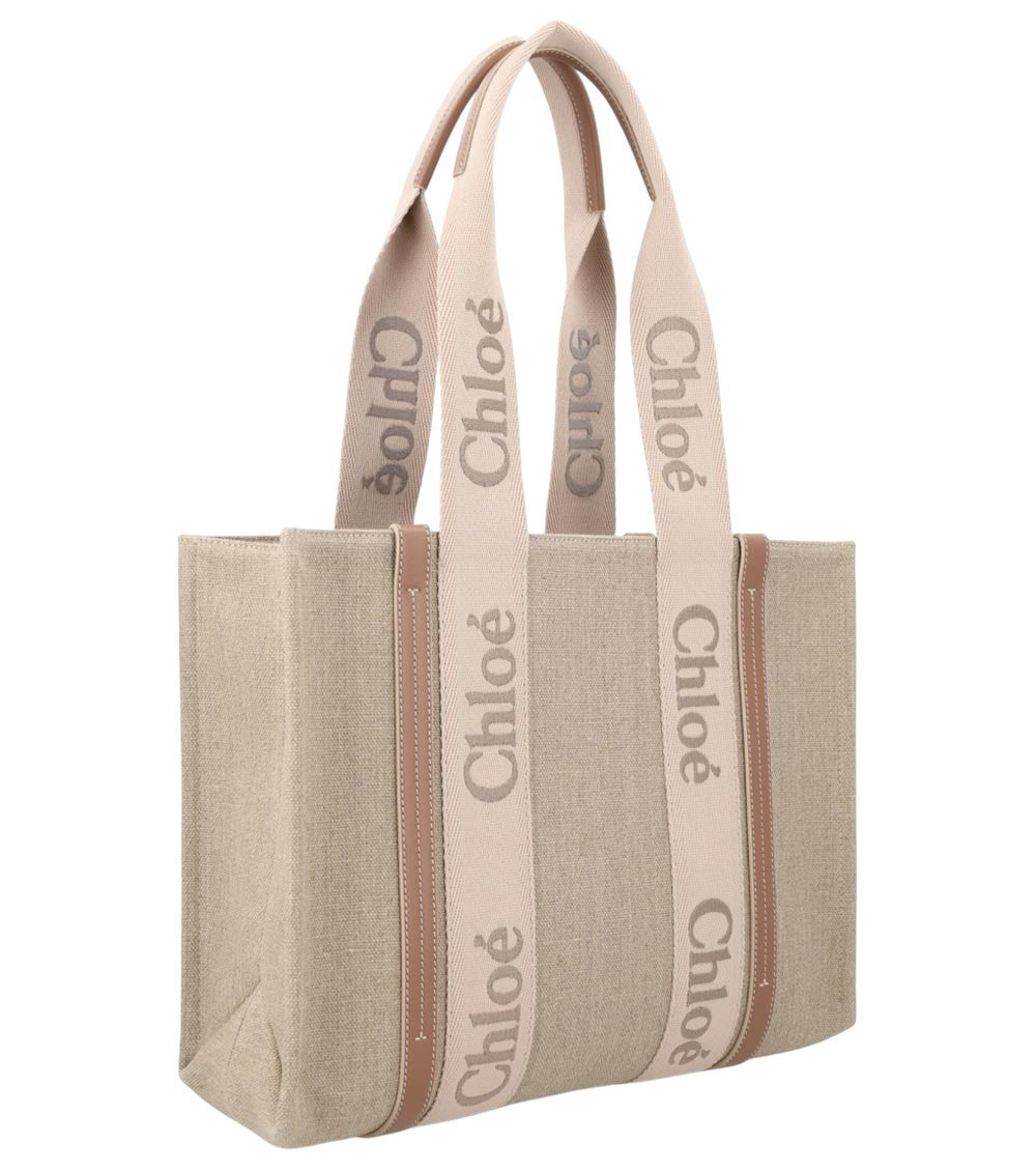 Beige Woody Large Tote 2