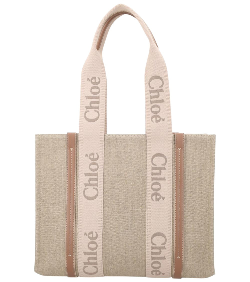 Beige Woody Large Tote 3