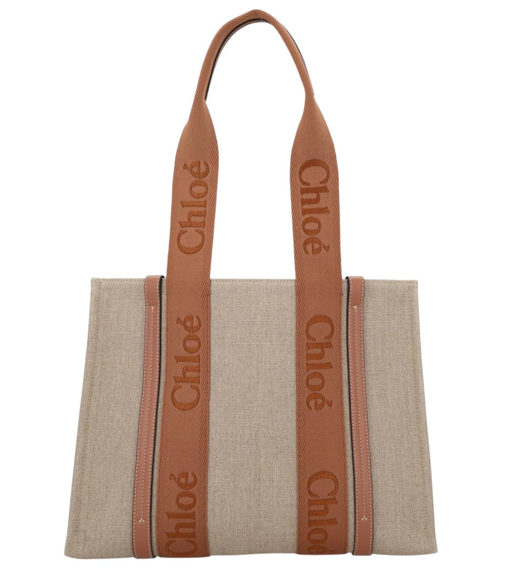 Beige Woody Large Tote 1