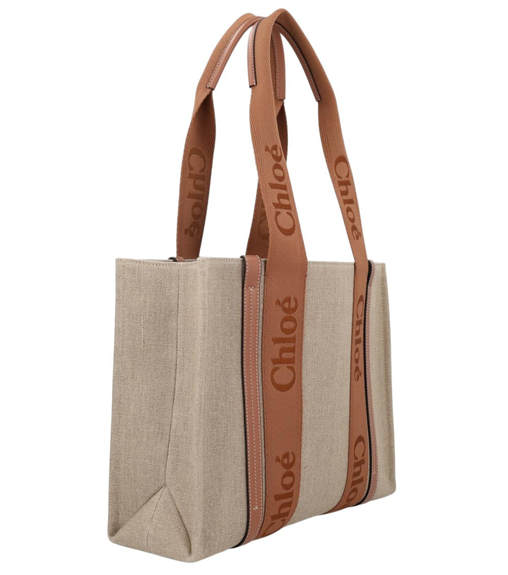 Beige Woody Large Tote 2
