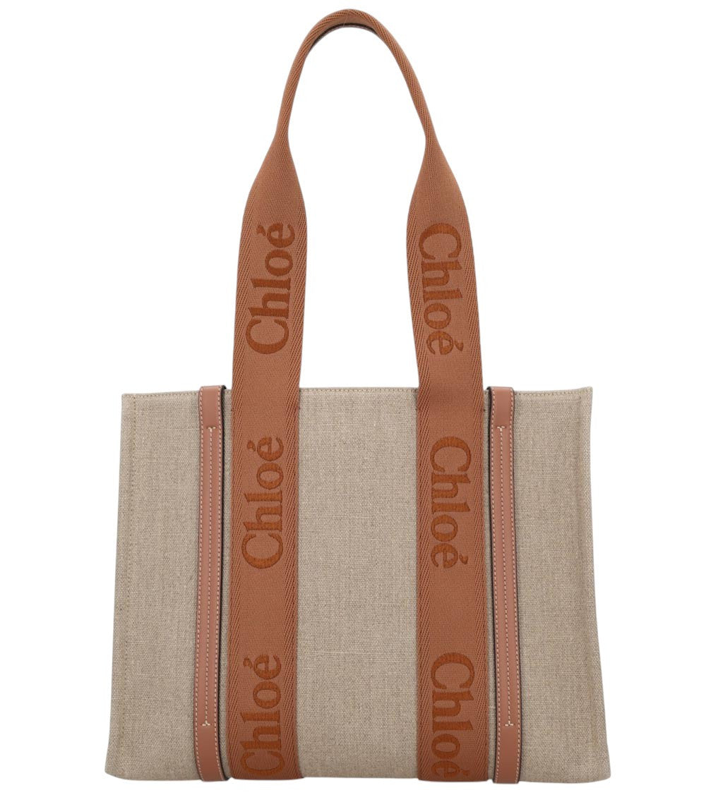Beige Woody Large Tote 3