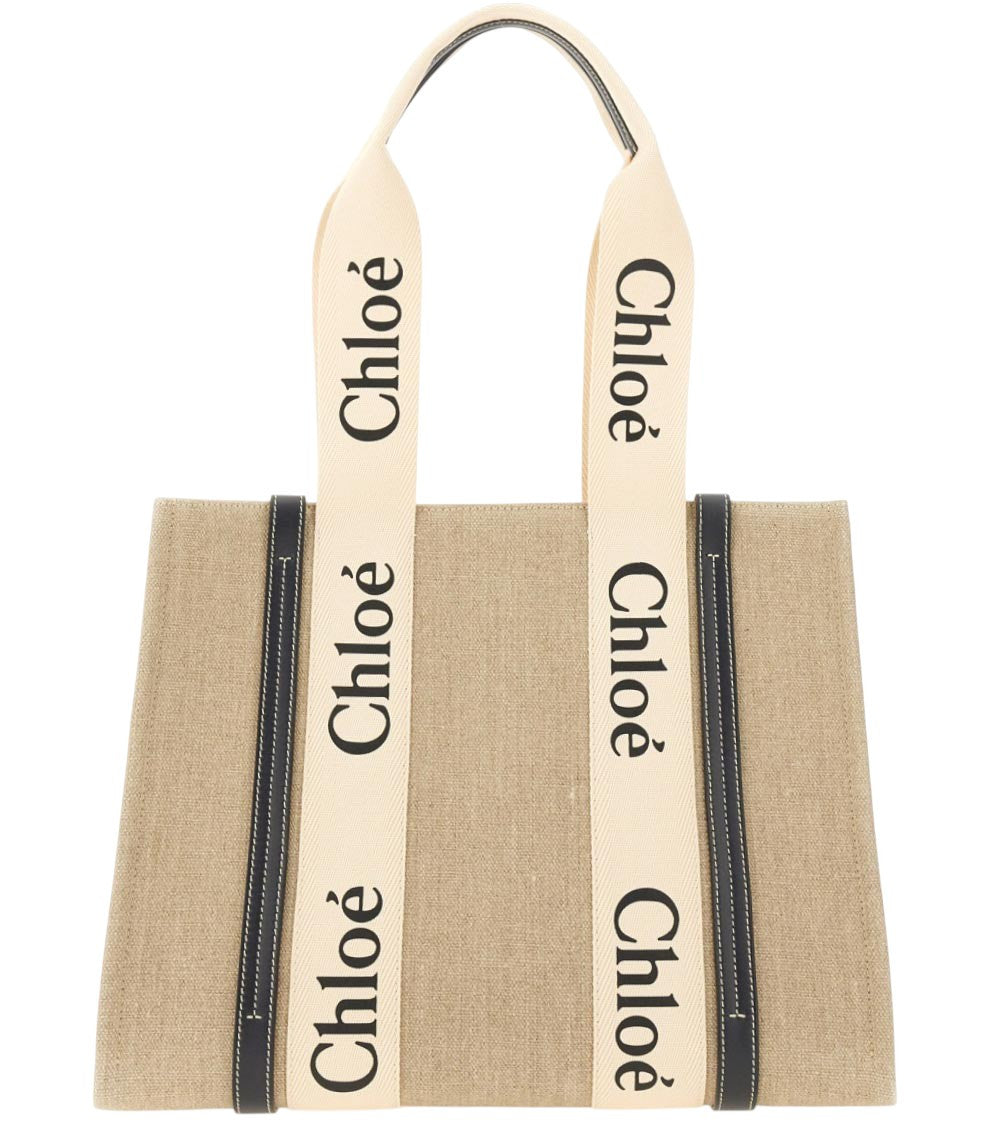Beige Woody Large Tote 1
