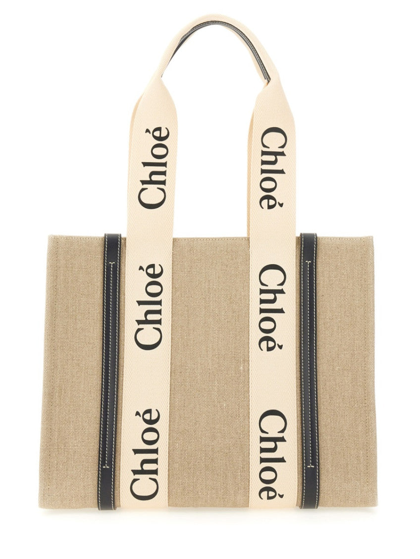 Beige Woody Large Tote 2