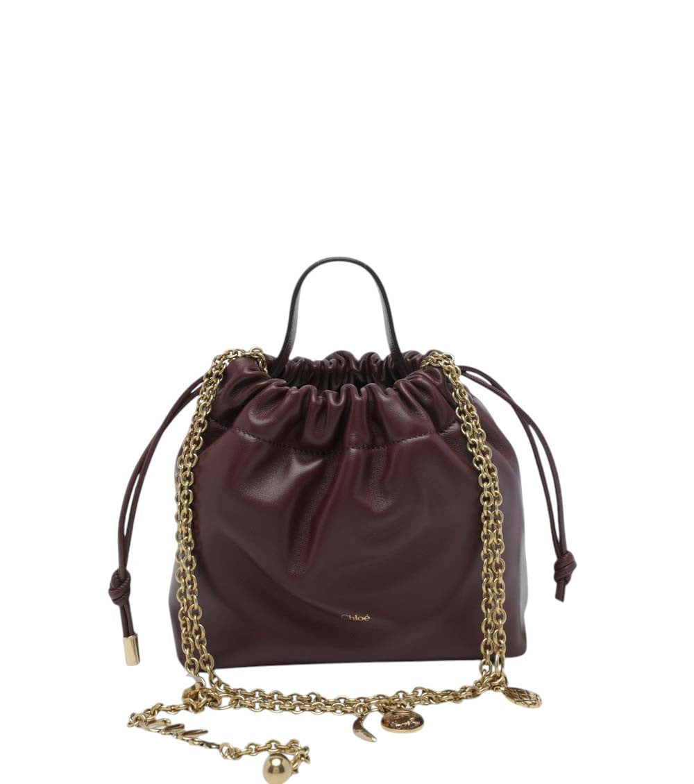 Maroon Icons Mini Shoulder Bag 1