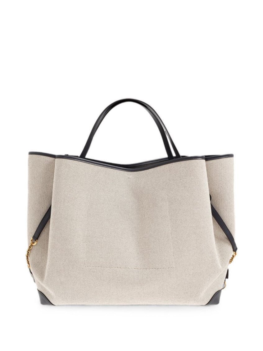 Beige Clover Large Tote 3