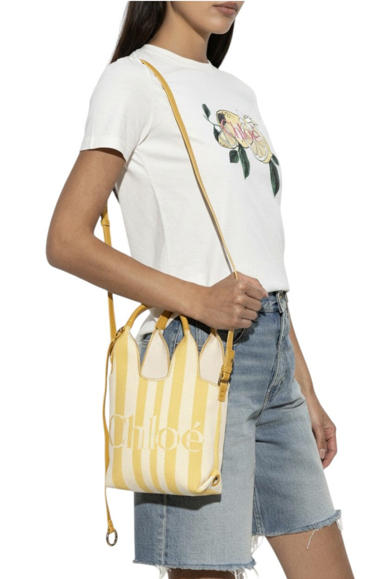 Yellow Logo Mini Tote 4