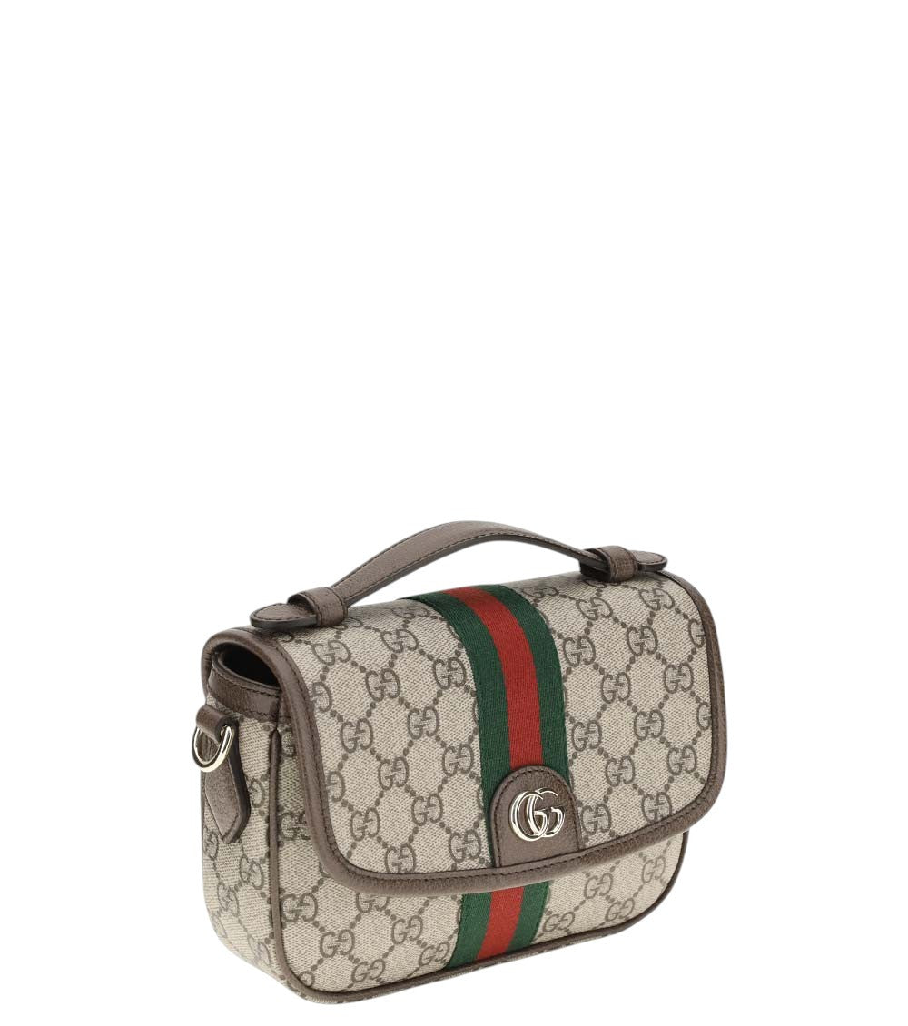 Beige Ophidia Small Crossbody Bag 2