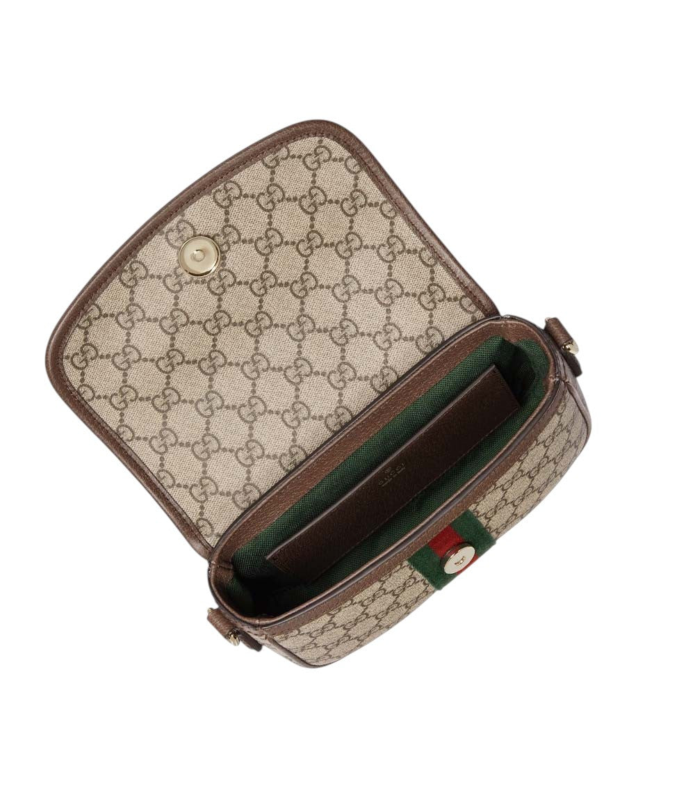Beige Ophidia Small Crossbody Bag 5